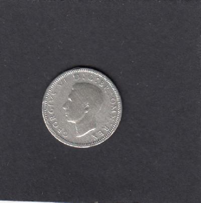 Beschrijving: 6 Pence GEORGIUS VI